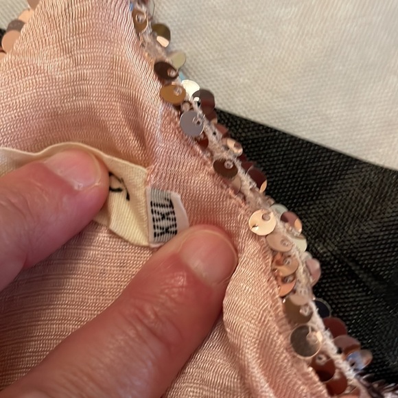 anna-kaci Sz XXL Pink Sequin Racerback Tank Top - Picture 3 of 10